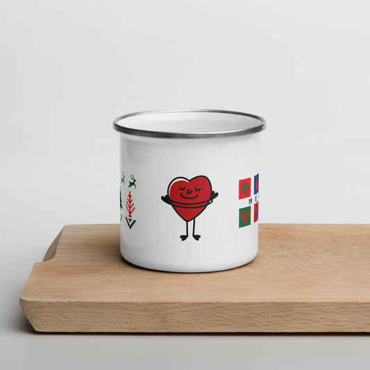 Seasonal Enamel Mug